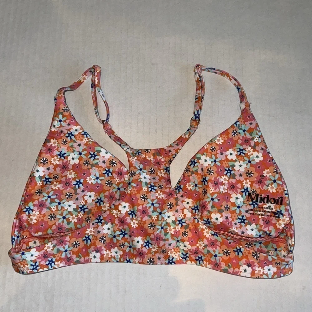 Midori Floral Racerback Swim Top - Picture 2 of 3